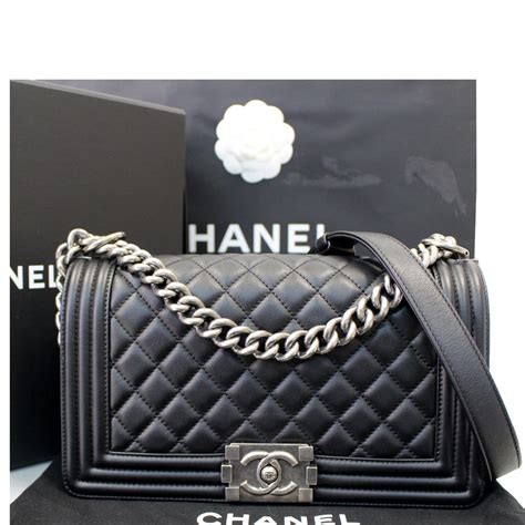 boy bag chanel 2016|Chanel black boyfriend bag.